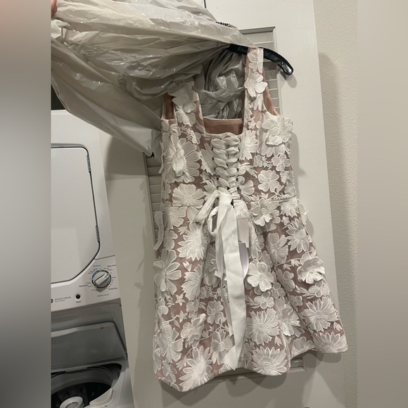 butterfly lace up dress Butterfly Sleeves A-Line Wedding Dress  HAREM's Brides